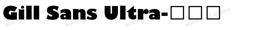 Gill Sans Ultra字体转换